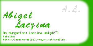 abigel laczina business card
